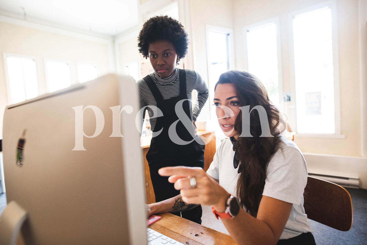 colleagues working together