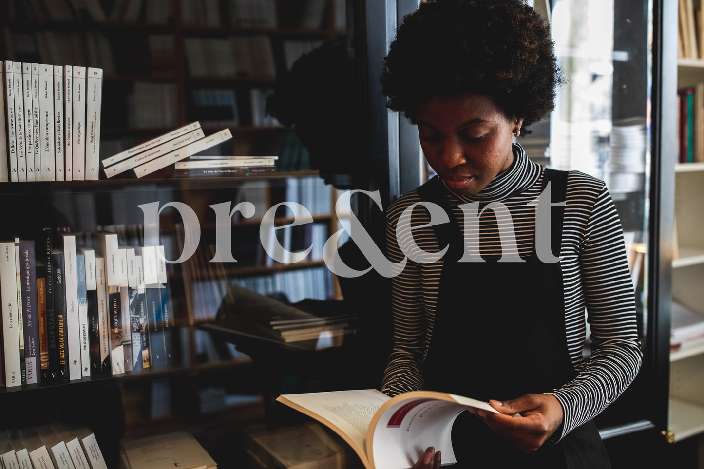 Reading in a library