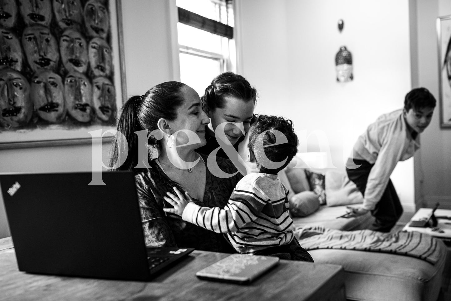 Moment tendresse en famille