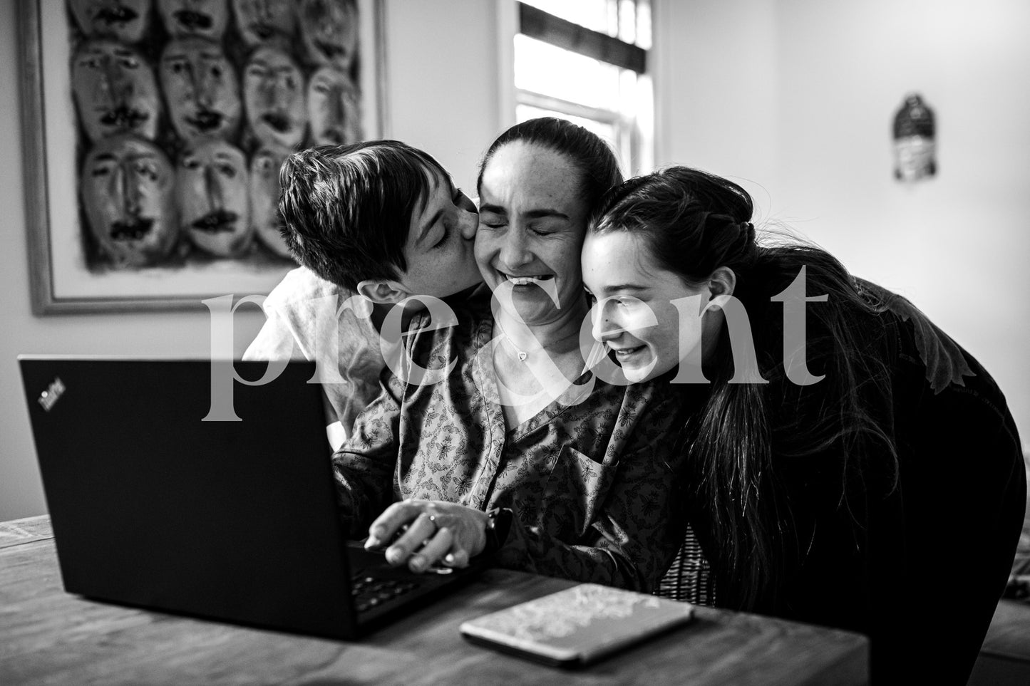 Moment tendresse en famille