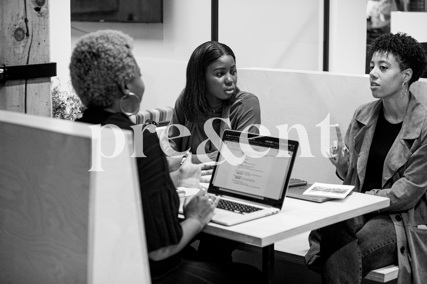 Group discussing at work