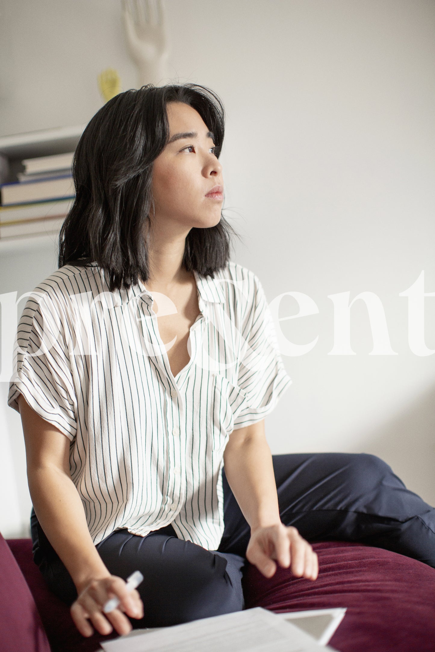 Someone deep in their thought