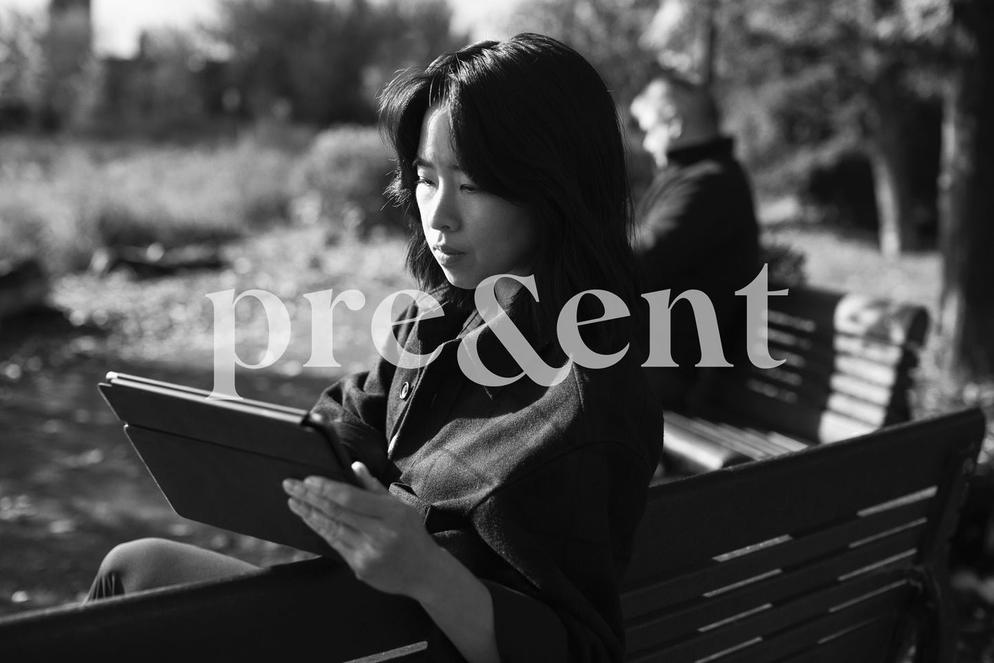 Person working in a park