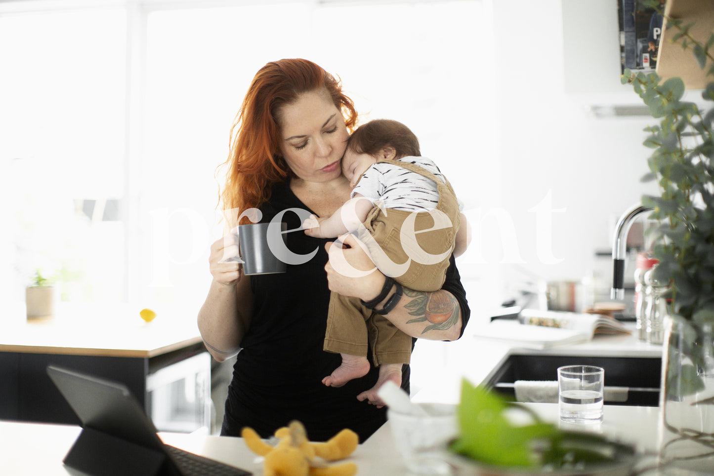 Pause café avec bébé