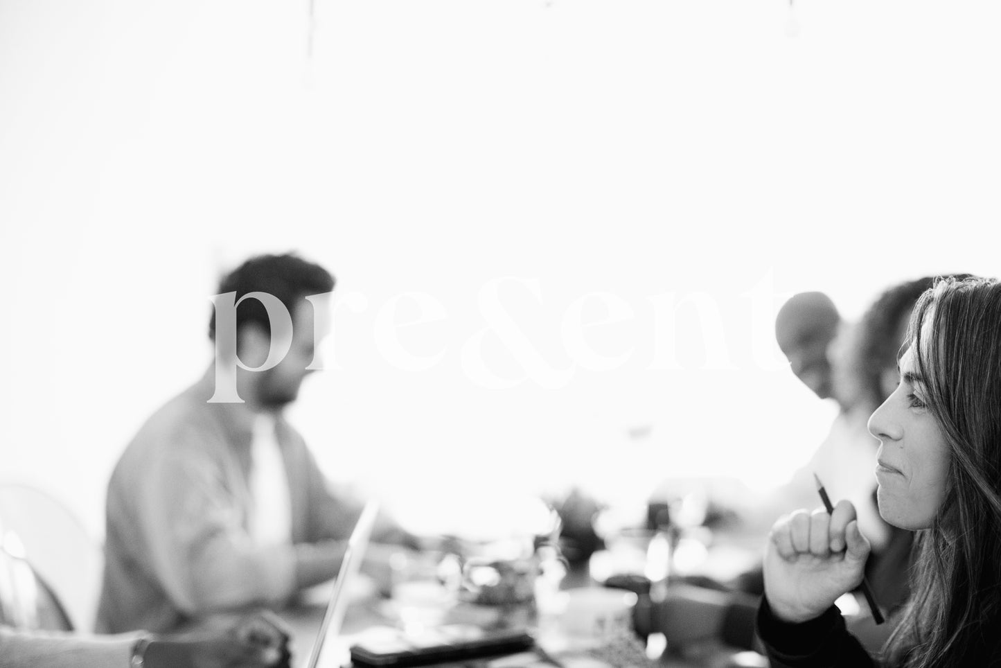 People working together at a table