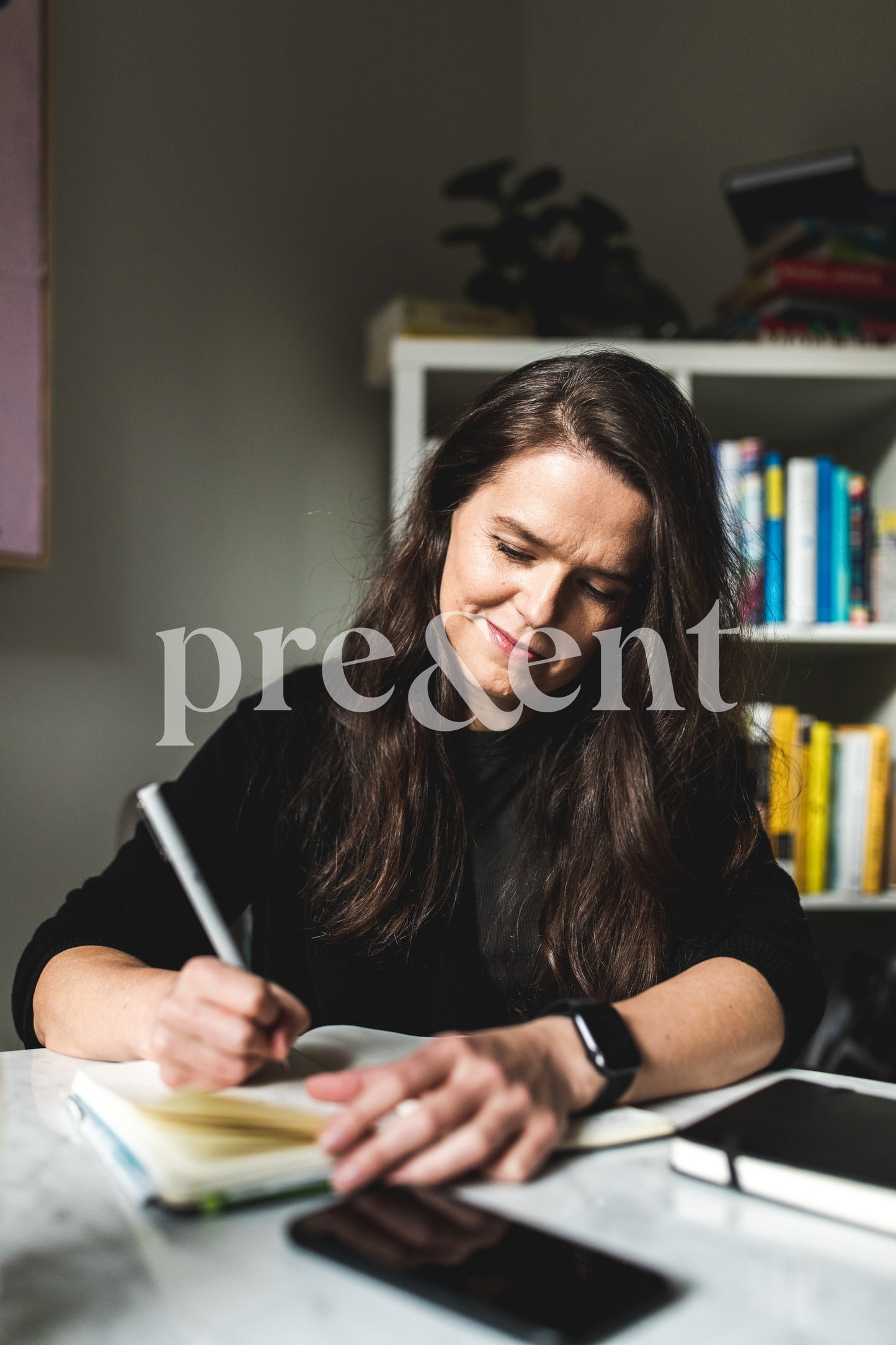 Moment solo à la maison pour écrire