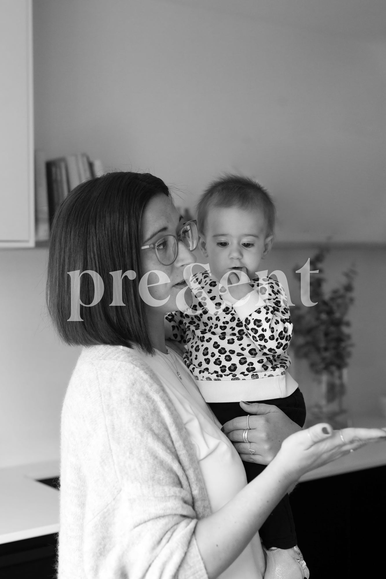 Parent holding their infant