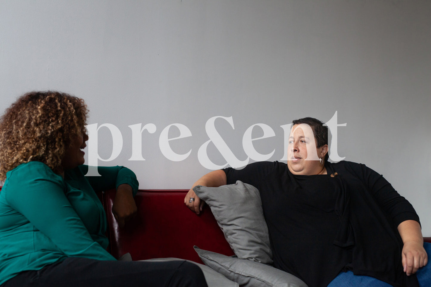 Discussion on a sofa