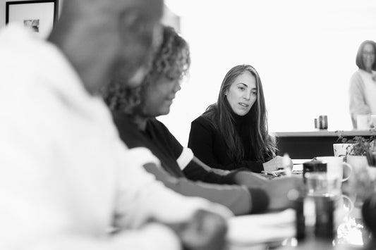 Group collaborating on project