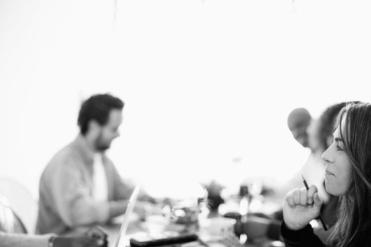 People working together at a table