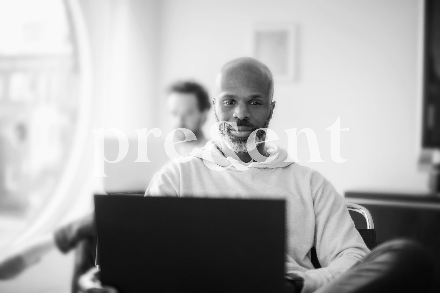 Someone working on laptop