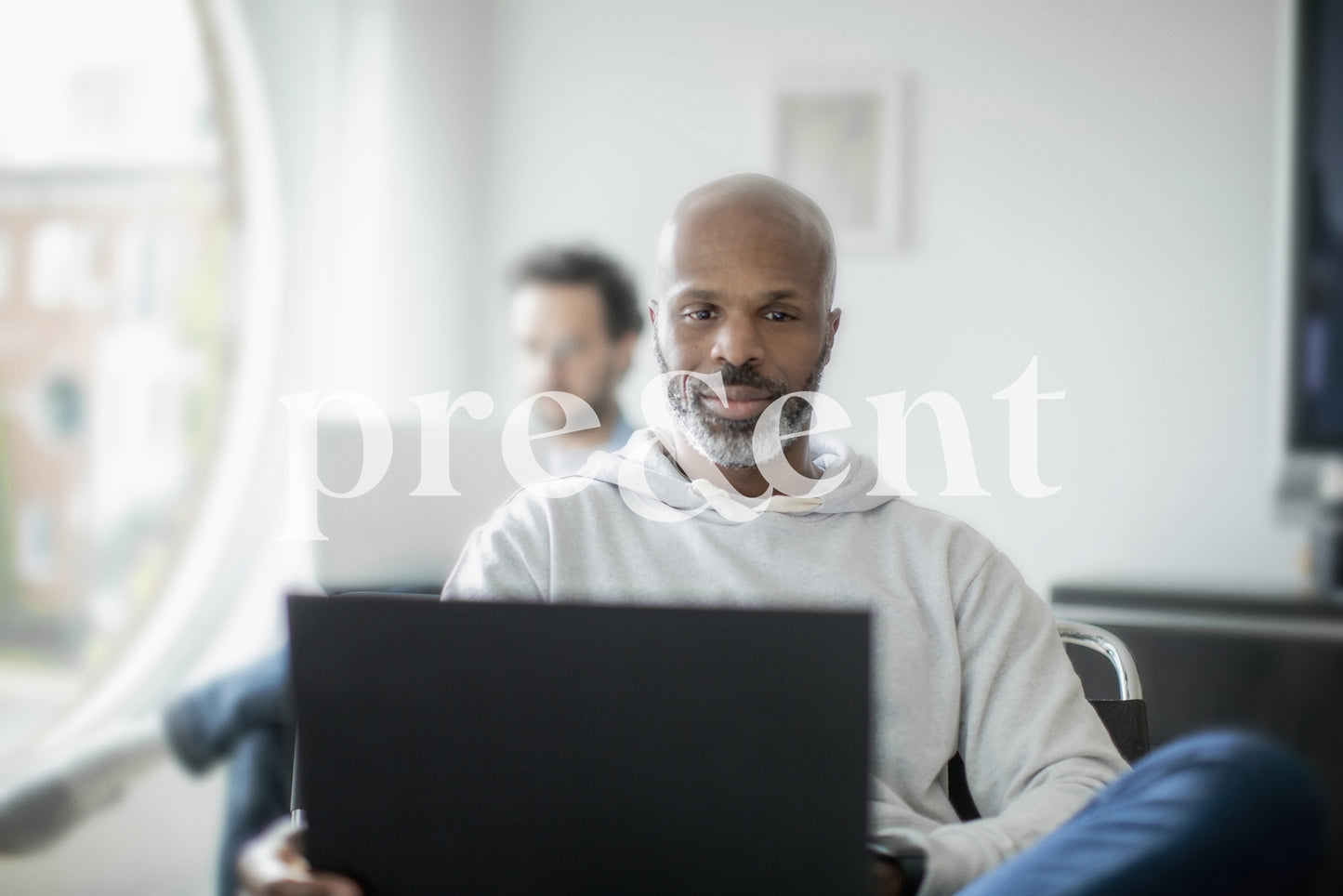 Someone working on laptop
